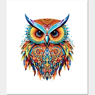 Animal mandala owel Posters and Art